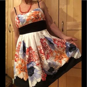 B Darlin colorful cotton dress with sash/ 8